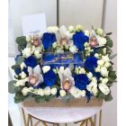 5|Blue & White Foam Stand
