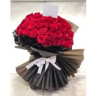 7| Red Bouquet black wrapping 