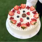 9| Strawberry vanilla cake