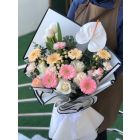 S55| Bouquet orange and peach