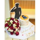 5| Officer cake with flower