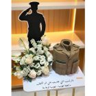 9| Officer cake with flowers