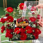 MD7| Acrylic flower & fruits cake