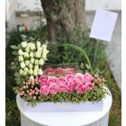 24| pink flower with money box