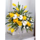 8| Yellow & White Vase