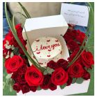 25|Red Flowers & Mini Cake