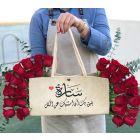 6|leather bag red flower