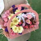 35|basket with flowers