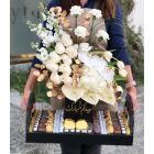 EA27| Chocolate Tray with Flowers