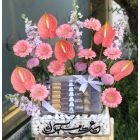 E 25| Flowers With Chocolate stand