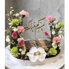 E 28| Flowers With Chocolate stand