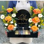 E 30| Flowers With Chocolate stand