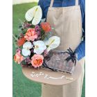 704 | Leather Tray Dates and Flowers
