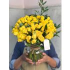 734 |  Vase Special price roses & baby roses