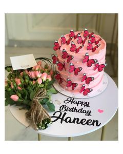6| Butterfly Cake & Flowers