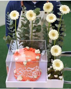 M4|Mother's Day Cake and Flowers