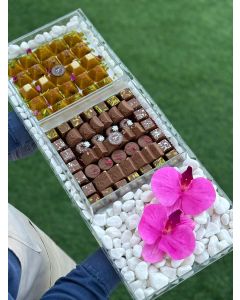 E 20| Acrylic mix chocolate and rangina