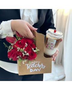 T08| Flowers Stand with coffee