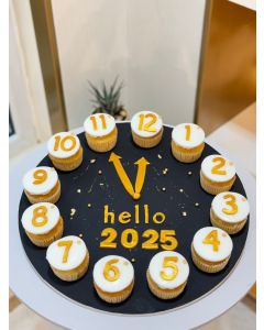 490| New year cupcakes tray