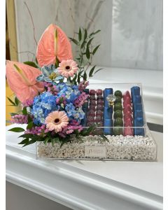 582| Flowers with chocolates